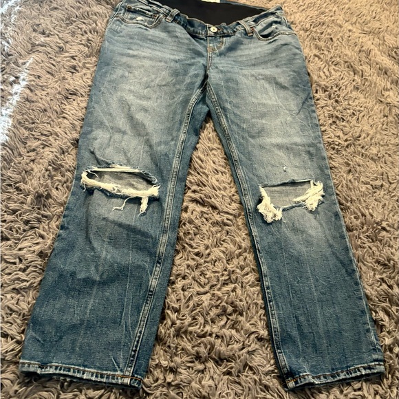 ABERCROMBIE & FITCH Maternity Jeans Size 28/6R, The Ankle Straight - Picture 4 of 5